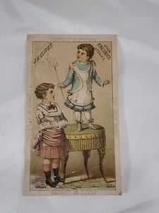 Victorian Advertising Trading Card ~Utica Fine Shoes N.Y.  J.N. Cloyes - Picture 1 of 2