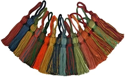 COTTON KEY TASSELS X4, CUSHIONS/BLINDS/CURTAINS ETC, ASSORTED COLS, ART 12.656 - Image 1 of 4