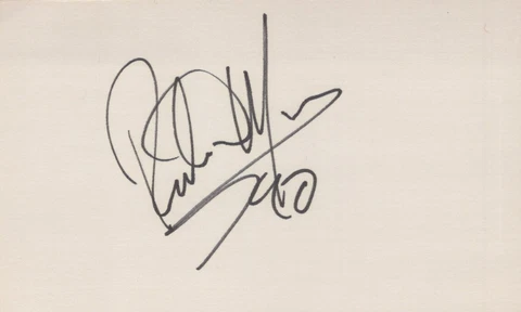 Richard Marx signed 3x5 card Vintage Cover