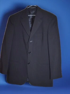 HUGO BOSS (E/SIGMA) CLASSIC RETRO NAVY FORMAL/WORK SUIT JACKET UK 36's EU 46's - Image 1 of 4