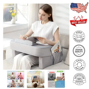 Comfortable Arm Support Pillow with Extra Pockets for Long Reading Sessions - Bild 1 von 9