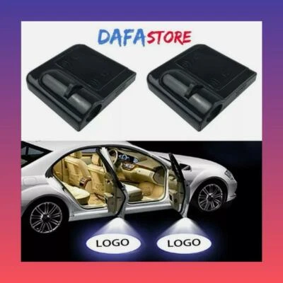 COPPIA LUCI - ALFA ROMEO PROIETTORI LED LOGO AUTO LUCE PORTIERA SOTTO PORTA - Immagine 1 di 4