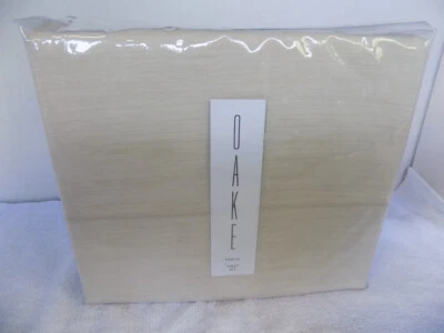 OAKE YARN DYE TWIN XL SHEET SET 525TC COTTON SATEEN BEIGE COLOR NIP - Image 1 of 4