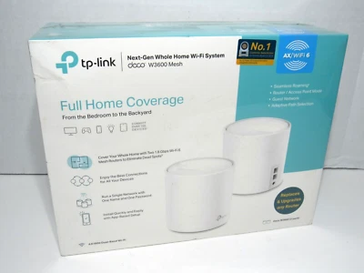TP-LINK Deco W3600 2-pack Wi-Fi 6 System AX1800 Mesh WiFi Router - Brand New - Image 1 of 4