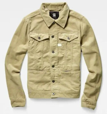 G-Star Raw Men's Khaki Beige D-Staq Slim Fit Femus Corduroy 14 W Jacket - Image 1 of 4