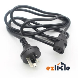 250V 10A Power Lead Cable Cord 3 Pin Australian Plug to IEC-C13 Socket 1.5M - Picture 1 of 12