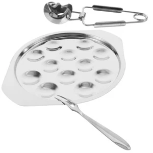 4 Sets Besteck Schneckengericht Muschelkochwerkzeuge Schneckenpfännchen-Kit - Bild 1 von 12
