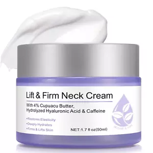 Neck Firming Cream - Anti-Aging Tighten and Lift Neck Cream for Wrinkles Sagging - Picture 1 of 11
