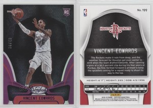 2018-19 Certified Mirror Purple /49 Vincent Edwards #199 Rookie RC