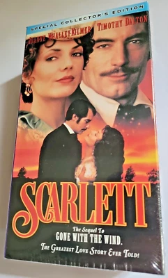 Scarlett Sequel Gone with the Wind VHS Special Collector's Edition Sealed 1994 - Image 1 of 4