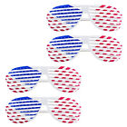 4 Pcs Funny Party Shutter Shades Photo Prop Glasses European and American