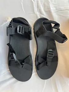 Rafters Herren Stillwater Eco Sandalen - schwarz - Größe 12 - neu - Bild 1 von 7