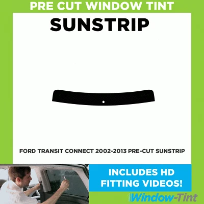 Pre Cut Tinted Sunstrip - For Ford Transit Connect 2002-2013 - 5% Limo Internal - Image 1 of 4