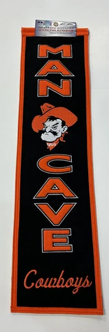 Oklahoma State Cowboys “Man Cave” Winning Streak Embroidered Heritage Banner! Cover