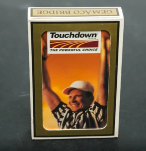 Vintage SEALED playing cards - Gemaco Bridge - Touchdown The Powerful Choice - Picture 1 of 3