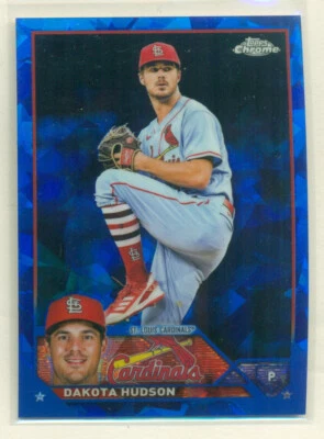 2023 Topps Chrome Sapphire Edition #458 DAKOTA HUDSON St. Louis Cardinals - Image 1 of 2