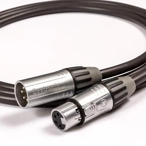 4 Pin DC Power Cable. FLEXIBLE XLR Lead. Male to Female. Low voltage - Picture 1 of 2
