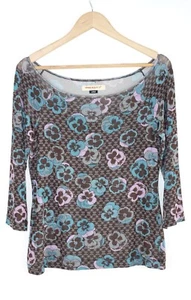 Miss Sixty Damen Top Bluse Stretch Blumen Viskose Gr.M/L - Bild 1 von 8