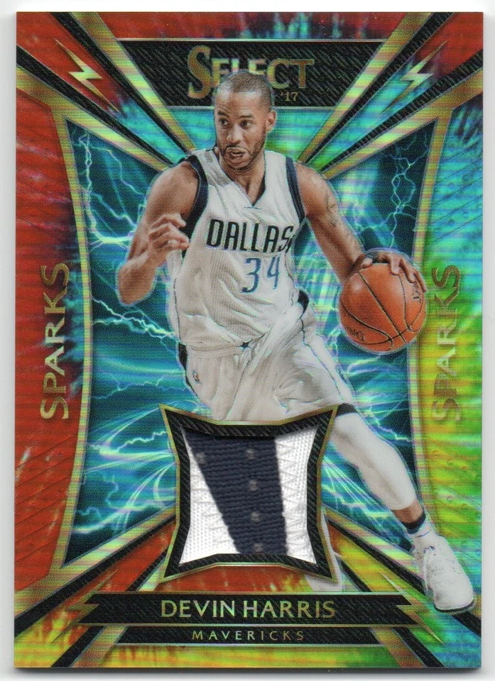 2016-17 Select Sparks Prizms Tie-Dye #6 Devin Harris GU Logo Patch 16/25 - Imagem 1 de 1