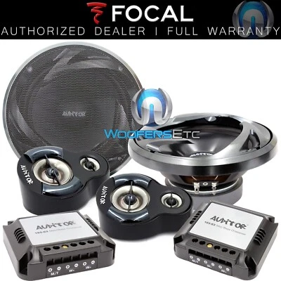 FOCAL AUDITOR RIP-165S3 6.5" 3-WAY 250W COMPONENT SPEAKERS TWEETERS CROSSOVERS - Image 1 of 4