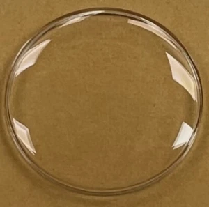 WATCH CRYSTAL PLASTIC (Acrylic) (Low Dome 4mm Height) Sizes 19.0mm to 40.0mm - Picture 1 of 6