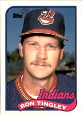 1989 Topps TIFFANY #721 Ron Tingley CLEVELAND GUARDIANS