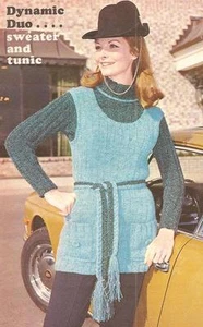 Yarn Knit Sweater Pattern Dynamic Duo - Picture 1 of 1