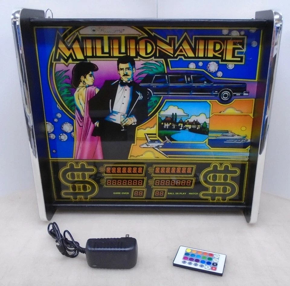 Williams Millionaire Pinball Head LED Display light box - Image 1 of 4
