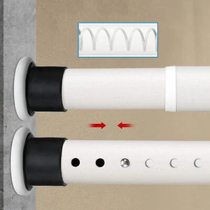70-360CM Teleskopstange Duschvorhangstange Duschstange Gardinen Kleiderstange E - Bild 1 von 17