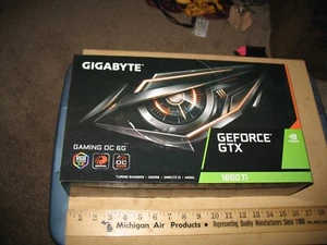 NOS GIGABYTE GEFORCE GTX 1660 TI NVIDIA GAMING OC 6G RGB FUSION 2.0 WINDFORCE - Picture 1 of 19