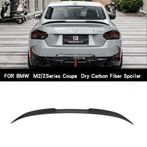 For BMW 2 Series M2 G87 G42 Coupe 2022+ Dry Carbon Car Rear Trunk Spoiler - Picture 1 of 12