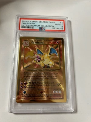 Charizard (Celebrations Metal Card) 004/102 #4 Psa 8 - Image 1 of 4