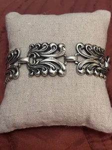 Hermosa pulsera WoW con panel Dancraft vintage de 8 pulgadas - Imagen 1 de 6