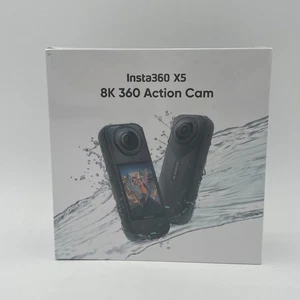 Insta360 X5 - 8K - 360 Action Camera - Black - NEW SEALED Free Shipping - Picture 1 of 5