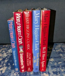 HUGE LOT OF 5 MARY HIGGINS CLARK HARDCOVER BOOKS VINTAGE - Picture 1 of 6