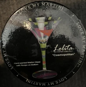 Lolita COSMOPOLITAN handbemaltes Weinglas mit Box - Bild 1 von 6