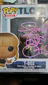 TLC signierter Funko Chilli T-Boz und linkes Auge JSA-Zertifikat mit Verfolgungsjagd für linkes Auge und nicht - Bild 1 von 7