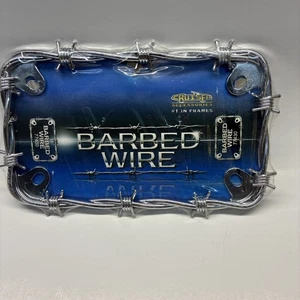 Barbed Wire Chrome CRUISER Motorcycle License Plate Frame 77430 New FREE Ship - Picture 1 of 6