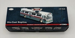 Corgi 1/50 - Bus Car GM General Motors Fishbowl Green NEW Bus Line New York - Picture 1 of 8