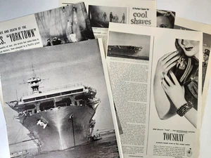 USS Yorktown Ship CV5 Aircraft Carrier WWII 6 Pgs 1942 Magazine Print Article - Picture 1 of 6