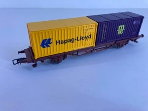 HJ6143 WAGON PLAT A 2 ESSIEUX JOUEF ECHELLE HO 1/87 - Foto 1 di 4