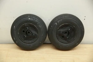 PAIR Permobil 210x65 Caster Wheels Tires for F3 F5 M5 Power Chair 8" 2.50-3 OEM - Picture 1 of 9