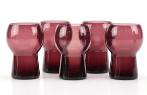 Cambridge Glass Amethyst 12oz. Flat Tumblers Set of 5 - Picture 1 of 3
