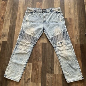 SouthPole Authentic Collection Acid/Distressed Wash Men’s Jeans actual W42 L31 - Foto 1 di 17