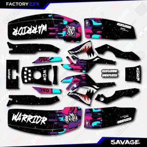 Nebula Savage Camo Racing Fender Graphics Kit fits Yamaha Warrior 350 Decals - Picture 1 of 2