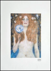 GUSTAV KLIMT * Nuda Veritas * 70 x 50 cm * signed lithograph * limited # 83/200 - Bild 1 von 8