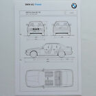 BMW E34 Série 5 M5 520i communiqué de presse art classique voiture accessoire affiche graphique