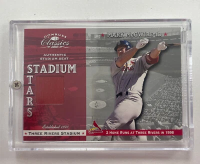 2001 Donruss Classics Stadium Stars Authentic Stadium Seat Mark McGwire #SS-14 - Image 1 of 4
