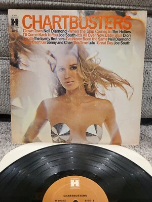 Chartbusters Lp H30023 Vinyl 1970 Harmony US VG Hollies Lulu Cher Neil Diamond  - Image 1 of 4