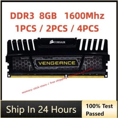 Corsair Vengeance 32GB 16GB 8GB DDR3 1866MHz 1600MHz CL10 Desktop Memory RAM LOT - Image 1 of 4
